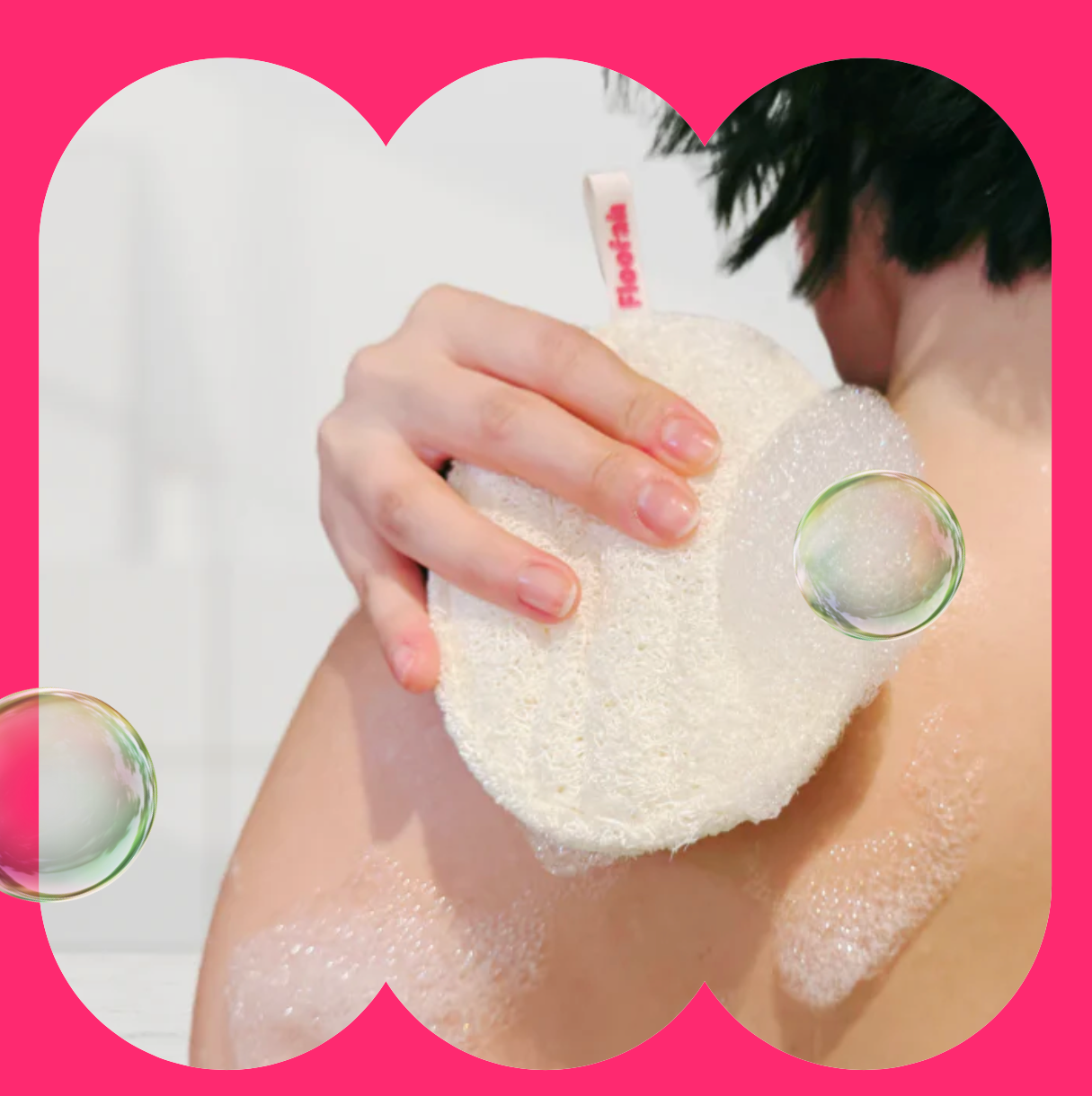 plastic-free shower loofah