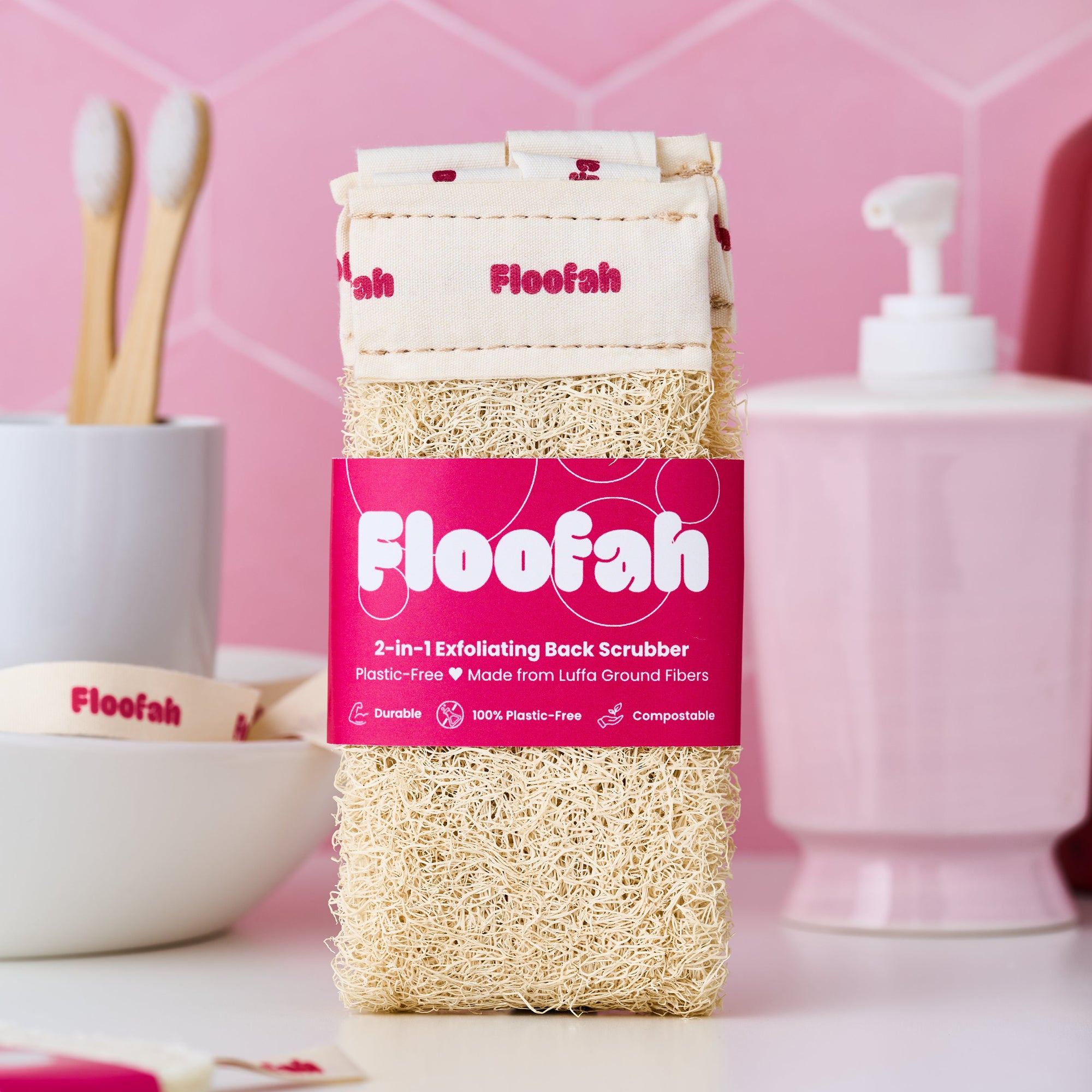 2-in-1 Exfoliating Back Scrubber