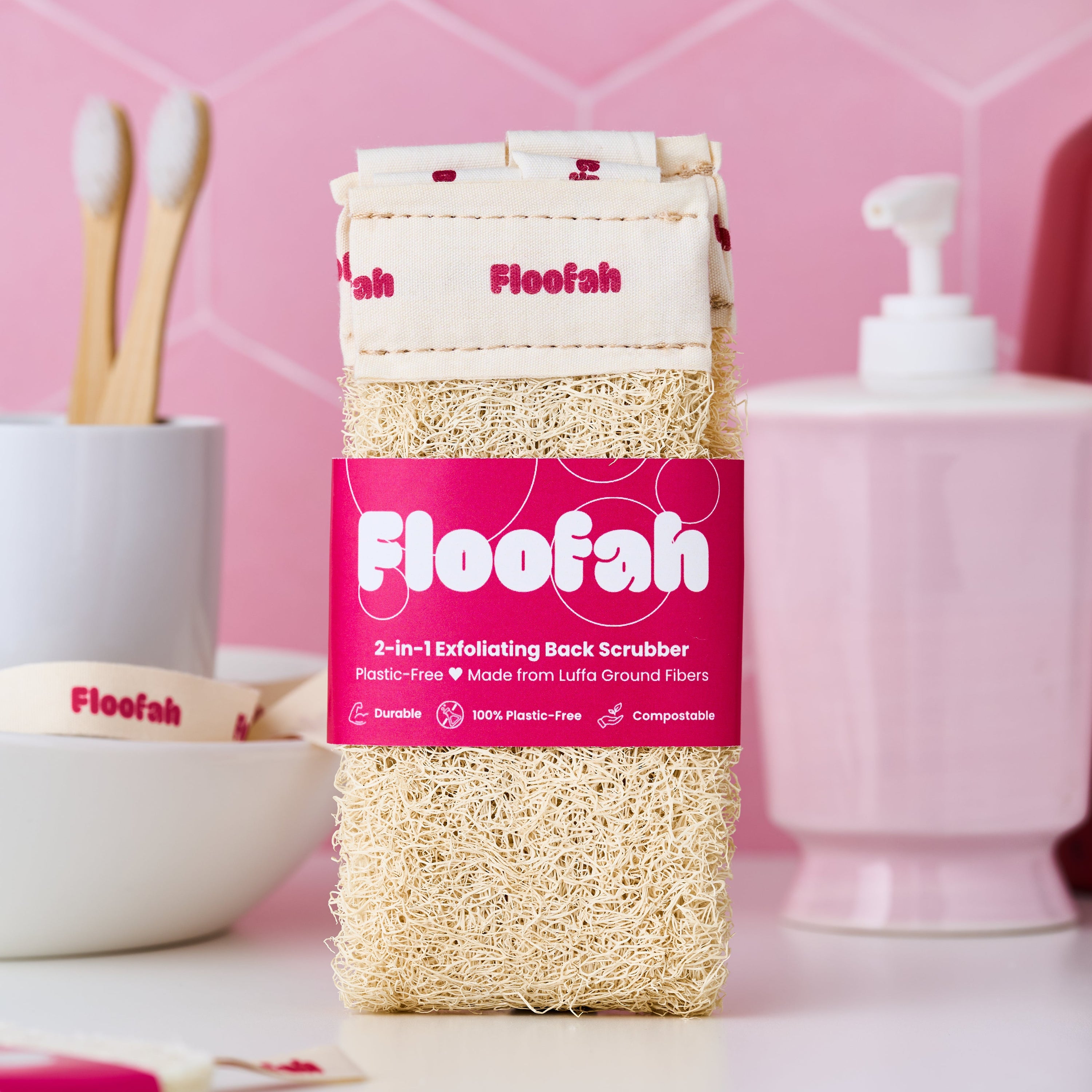 2-in-1 Exfoliating Back Scrubber