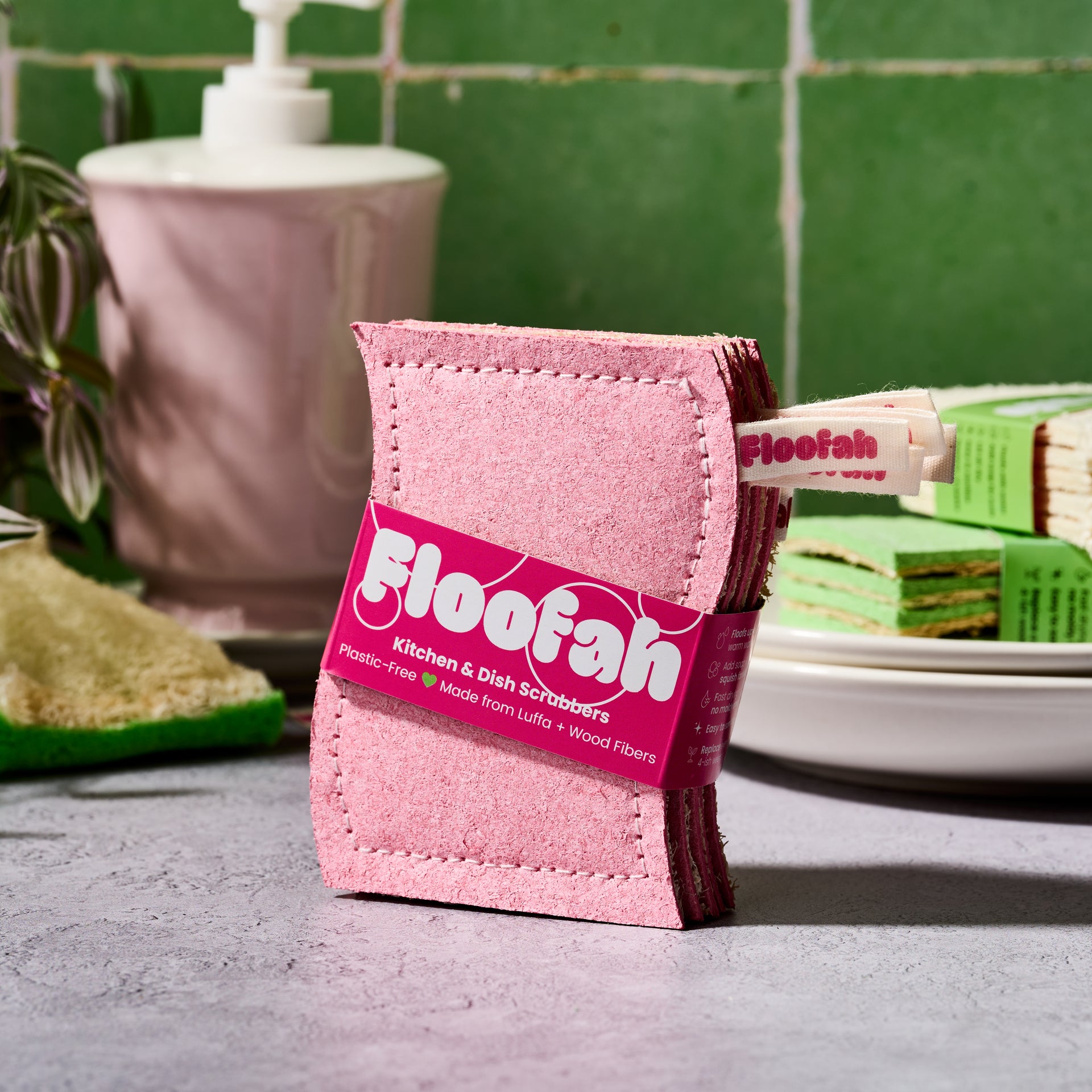 Luffa+Wood Dual Kitchen Sponge